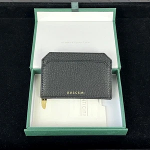 Buscemi Hombres Accesorios Cuero Negro Bolsillo Frontal Cartera Nuevo - Imagen 1 de 5
