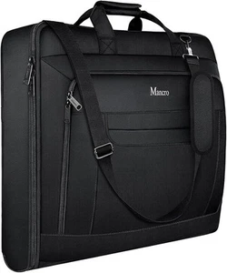 Mancro Garment Bags for Travel, Large Travel Suit Bag Men XX-Large, Black - Picture 1 of 7