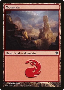 Magic MTG TCG Commander 2013 Mountain 349/356 - Imagen 1 de 1