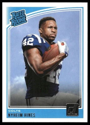 2018 Donruss #327 Nyheim Hines [GOATCARDS] - Image 1 of 2