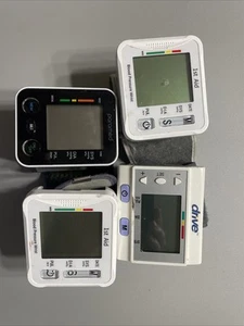 Lot Of 4 Blood Pressure Wrist Cuff Unknown Working Condition, No Battery Covers - Picture 1 of 13