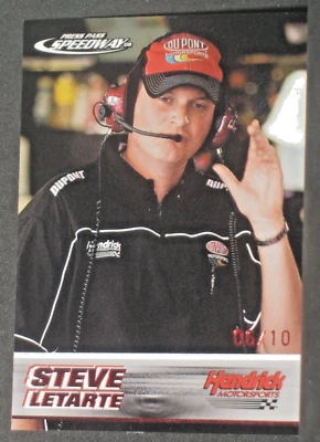 Steve Letarte 2008 Press Pass Speedway Red Parallel #57 (06/10) Jeff Gordon Team - Image 1 of 2