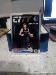 2023-24 NBA Hoops Premium Stock Luka Doncic City Edition Silver Prizm SP Mavs - Picture 1 of 2