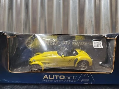 Panoz AIV Roadster Auto Art Performance 1:18 Diecast Model Car 78213 Yellow - Image 1 of 4