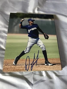 ORLANDO ARCIA MILWAUKEE BREWERS SIGNED AUTOGRAPHED 8X10 PHOTO W/COA 3 - Picture 1 of 1