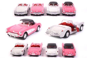 WELLY Modelo Coche Chevrolet '57 Corvette Cabrio Juguete Coche 1:34 con Retiro - Imagen 1 de 16