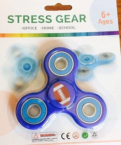 SPINNER Stress Gear Hand Spinner Fußball Motiv blau - Bild 1 von 5