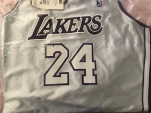 2007-08 Kobe Bryant LA Lakers NBA 75th Anniversary Platinum Jersey M&N 2XL XXL - Picture 1 of 2