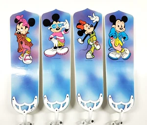 Vintage 1980s Disney Mickey Minnie Mouse Cool 42" Ceiling Fan Light Kit Complete - Picture 1 of 12
