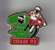 RARE PINS PIN'S .. MOTO MOTORCYCLE SPORT TOUR RACING ILE CORSE 1992 TEAM D&Y ~C4