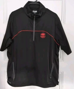 Ping Sensor warmer Poly 1/4 Zip Golf Pullover Herren M schwarz Kordelzug unten - Bild 1 von 6