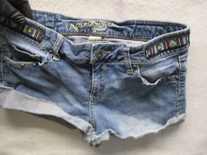 arizona jeans co denim cuffed shorts sz 9 - Picture 1 of 5