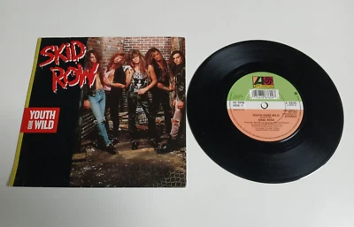 SKID ROW YOUTH GONE WILD VINYL 7" SINGLE ATLANTIC UK 1989 - Image 1 of 2