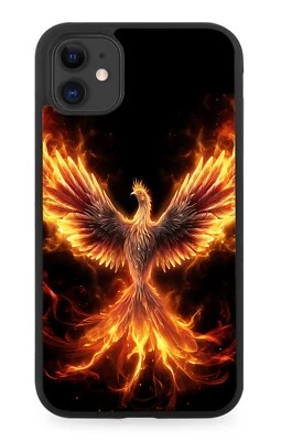 Funda de teléfono de goma Fiery Phoenix Phoenixes Bird Fire Rising From The Ashes DL94 Foto 1 de 2