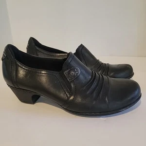 Cobb Hill By New Balance Boots Womens 7M Adele Ankle Booties CBD10 Black Leather - Picture 1 of 7