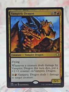 MTG Commander: Innistrad: Crimson Vampiric Dragon 158 R - NM - Picture 1 of 2
