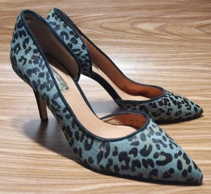 HALOGEN ANIMAL PRINT CALF HAIR PUMPS HEELS WOMENS BRAND NEW SHOES 5 M - Picture 1 of 7