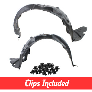 Front Fender Liner Set w/ Clips For 2010-2015 Lexus IS250 IS350 Convertible