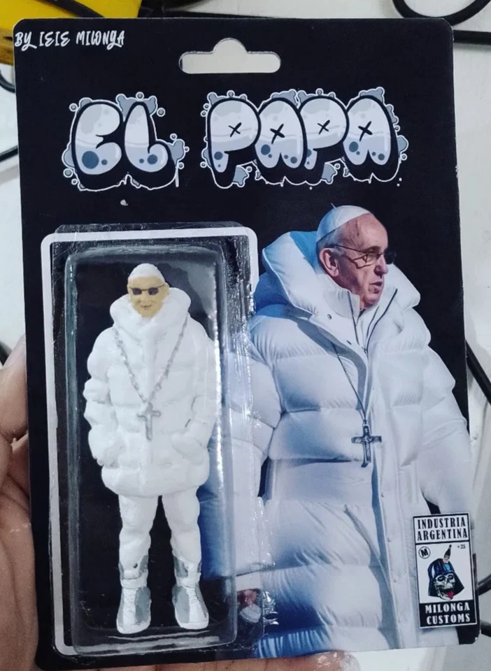 Pope Francis Urban Style - Jorge Bergoglio Custom Tribute Art Toy Action Figure — 第 1/1 张图片