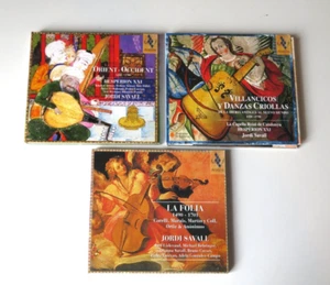 LOT 3CD JORDI SAVALL Orient-Occident, Villancicos Y Danzas Criollas, La Folia NM - Picture 1 of 4