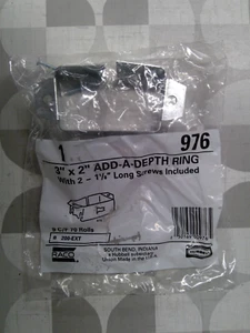 Hubbell 976 3"" x 2"" Add-A-Depth Ring **kostenloser Versand** - Bild 1 von 2