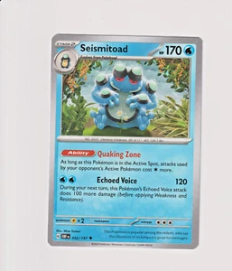 Seismetoad 052/197 NM / M Obsidian Flames Pokemon Card $2 Combined Shipping - Picture 1 of 2
