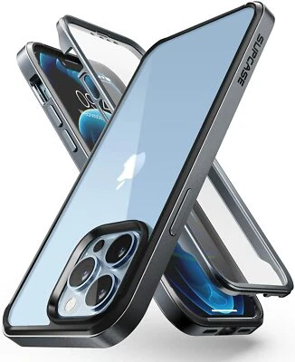 For iPhone 13 Pro 6.1" Unicorn Beetle Edge Clear Bumper w/ Screen Protector Case - Image 1 of 4