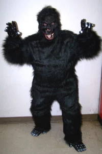 EXPERTO GORILA SALVAJE DISFRAZ ADULTO mono fiesta traje ATERRADOR disfraz Halloween nuevo - Imagen 1 de 1