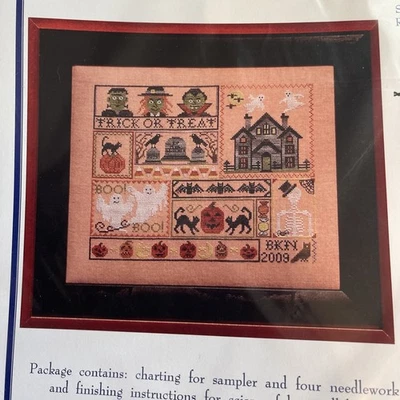 Afraid Of The Dark Cross Stitch Chart  By Blue Ribbon Designs - Image 1 of 4