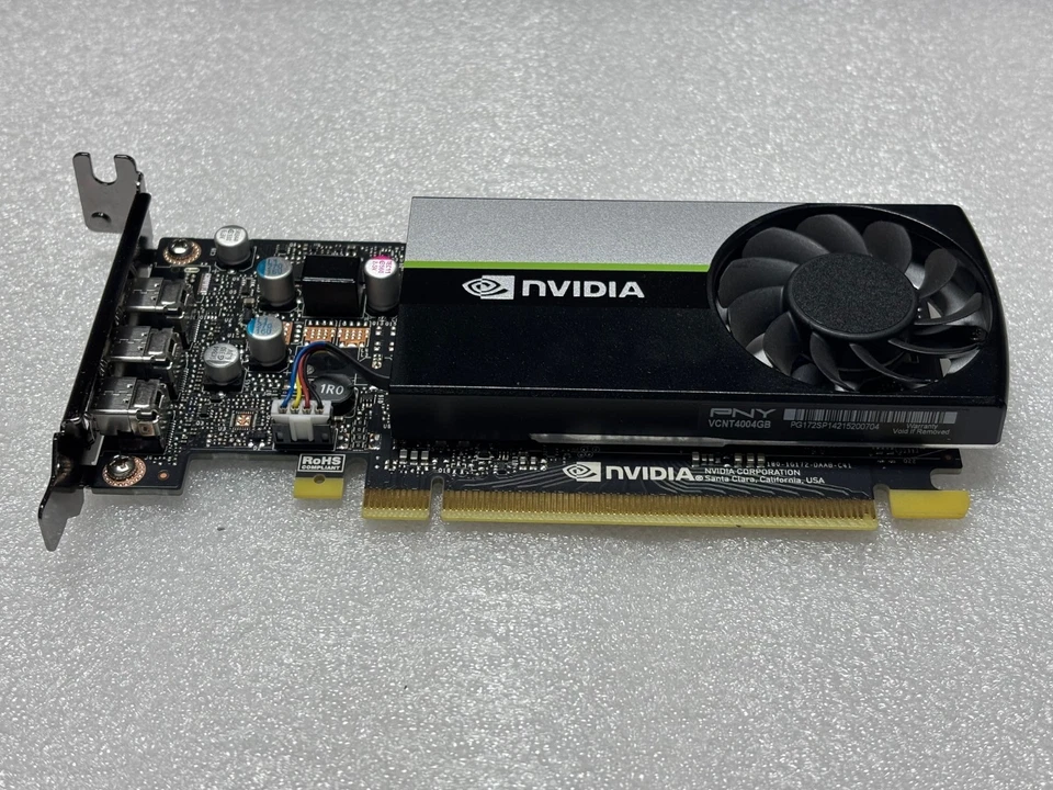 PNY NVIDIA Quadro T400 4GB GDDR6 PCIe Graphic Card VCNT400-4GB - Image 1 of 3