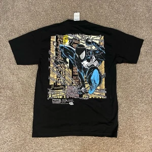 Camiseta Marvel HUF SpiderMan El Simbionte Hombres Med Negra Zumiez Dibujos Animados Veneno Nueva con Etiquetas - Imagen 1 de 8