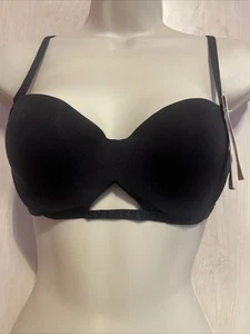 NWT DKNY 36A Hidden Underwire T Shirt Bra Black Seamless DK000A 43$ - Picture 1 of 3