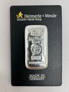 100g Silberbarren Heimerle und Meule , Neuware - Bild 1 von 2