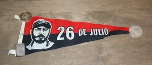 Fidel Castro Wimpel | *Vintage* Original 26 De Julio Revolution Havanna Kuba - Bild 1 von 2