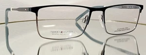 TOMMY HILFIGER TH 1843 5MO Eyeglasses MATTE RUTHENIUM BLACK New Metal 54-18-145 - Picture 1 of 14