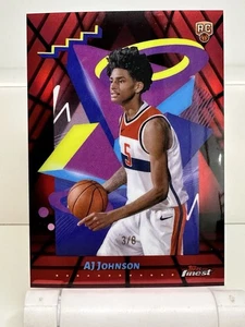 AJ Johnson RC /8 Red Refractor 2024-25 Topps Finest Washington Wizards Rookie - Picture 1 of 3