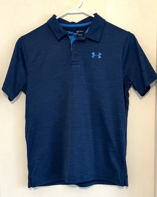 Polo Under Armour holgado Heat Gear azul niños jóvenes grande YLG Foto 1 de 3