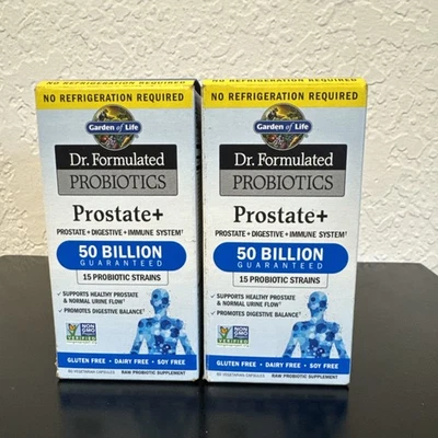 Garden of Life Dr. Probióticos formulados próstata + 50 mil millones 120 cápsulas vegetales Foto 1 de 4