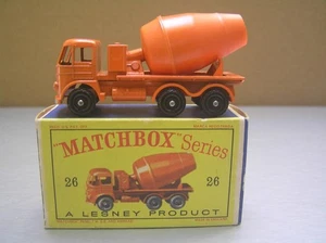 Matchbox Regular Wheels #26 Foden Concrete Cement Mixer Lorry BPW Mint in Box - Picture 1 of 11
