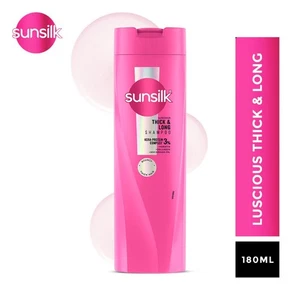 Sunsilk Thick And Long Shampoo 180ml For Voluminous Hair With Keratin Yogurt - Picture 1 of 9