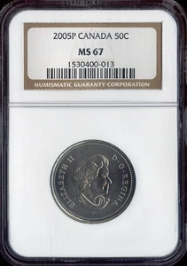 2005-P Canada 50 Cents NGC MS67 Holiday Sale 🎁 - Picture 1 of 2