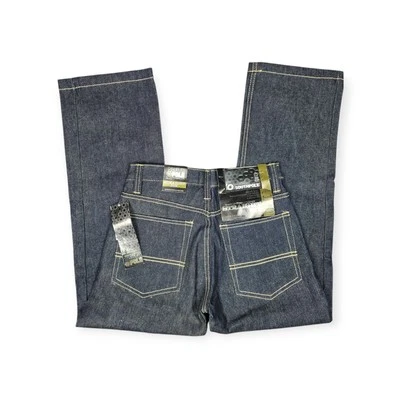 Pantalones de mezclilla vintage Y2K Southpole para niños 10 índigo crudo 4180 calce recto stock muerto nuevos Foto 1 de 4