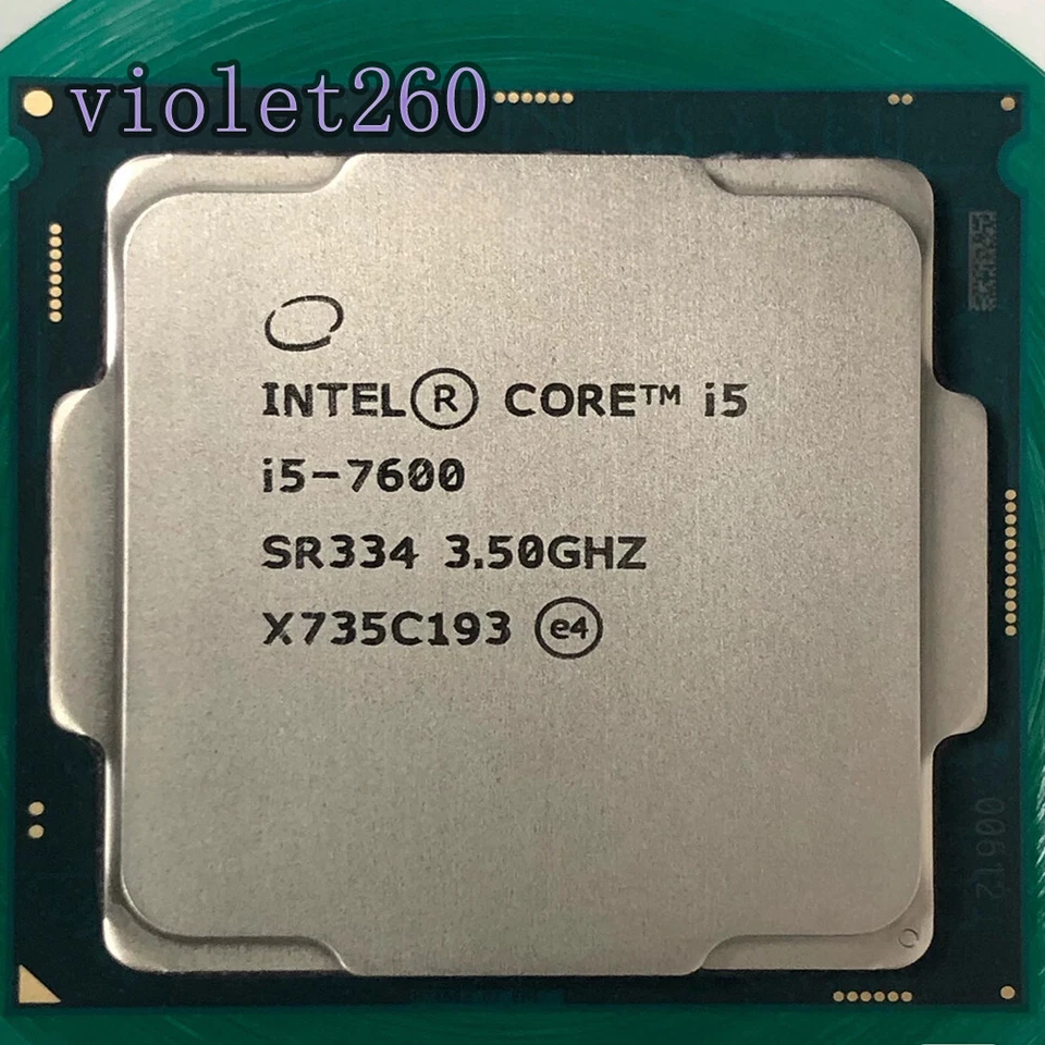 7Th Gen Intel Core i5-7600 LGA 1151 CPU Processor 3.50GHz Quad-core SR334 - Image 1 of 1