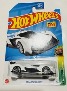 Hot Wheels MCLAREN SOLUS GT White #250 HW Exotics 10/10 10SP Wheels NIP 2023 - Picture 1 of 2