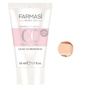 Farmasi CC Color Control Cream Foundation Cream 1.7 fl oz | 02 LIGHT TO MEDIUM - Picture 1 of 12