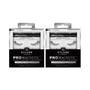 2x Eylure London Pro Magnetic Eyeliner & Lash System Fluttery Light 007 Lashes 2 - Picture 1 of 6