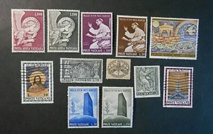 ITALIA , Città del VATICANO, VATICAN CITY 1960- 1980 Lotto di 12 Valori MH*/USED - Picture 1 of 1