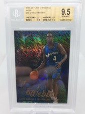 1997-98 Flair Showcase Row 1 #68 CHRIS WEBBER Washington Wizards BGS 9.5