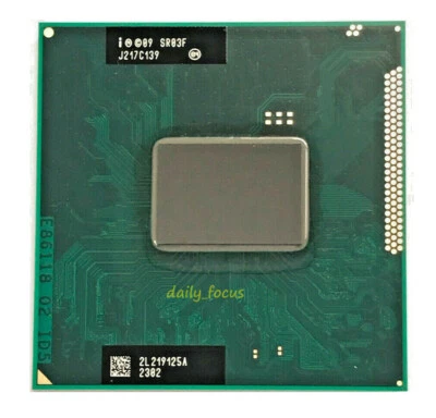 Intel Core i7-2620M 2.7 GHz Socket G2 2 cores 4 threads SR03F CPU Processor 4 MB - Image 1 of 4