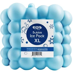 Paquete de 3 bolsas de hielo de burbujas grandes Komax para refrigeradores | de 12 a 15 horas de larga duración... - Imagen 1 de 7